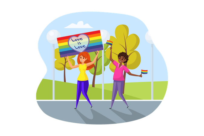 Communauté LGBTQ  Illustration