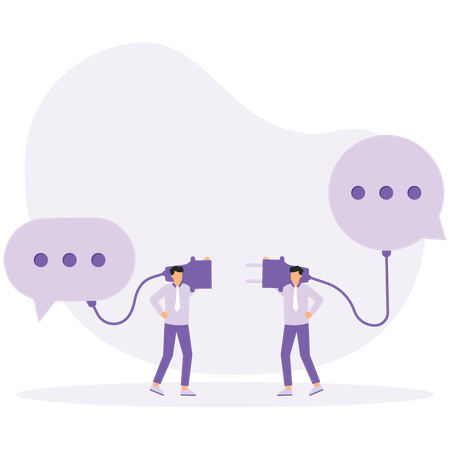 Communicate To Solve Problem  Illustration