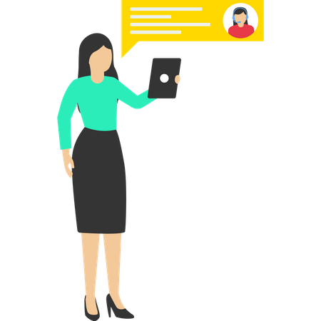 Communication between friends  Illustration