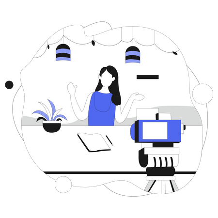 Communication client en ligne  Illustration