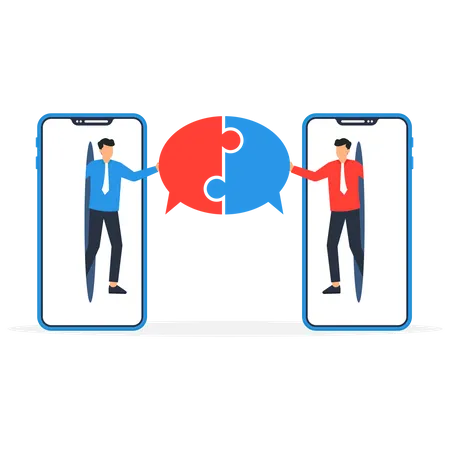 Communication connection  Illustration