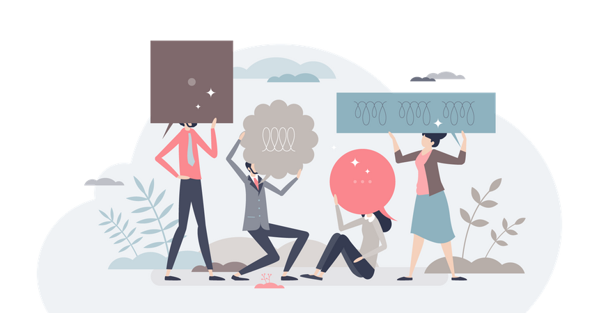 Communication d'équipe  Illustration