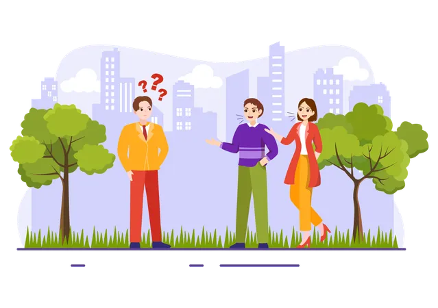 Communication Barrier Vector Illustration With Bad Communications Disagreements And Problems To Misunderstanding Create Confusion In Flat Background Illustration