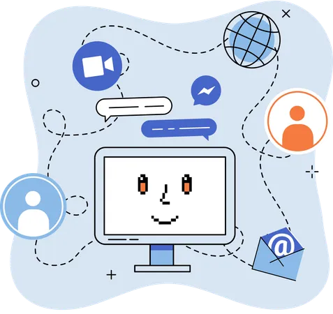 Communication integration platform  Illustration