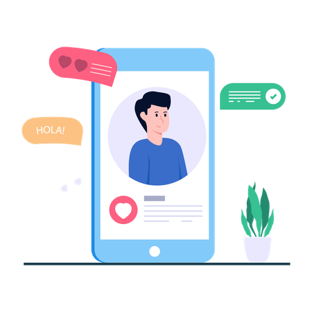 Communication mobile  Illustration