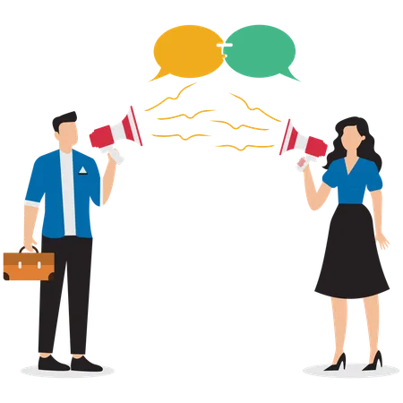 Communication to work together as a team for the same goal  Illustration