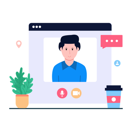 Communication vidéo  Illustration
