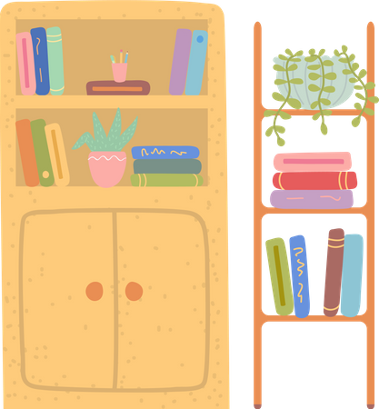 Cômoda escolar  Ilustração