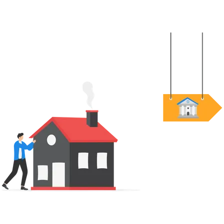 Compañía de seguros salva la casa del empresario  Ilustración