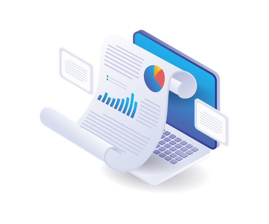 Company analysis data  Illustration