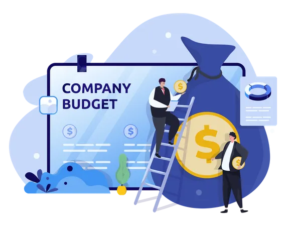 Company budget Illustration
