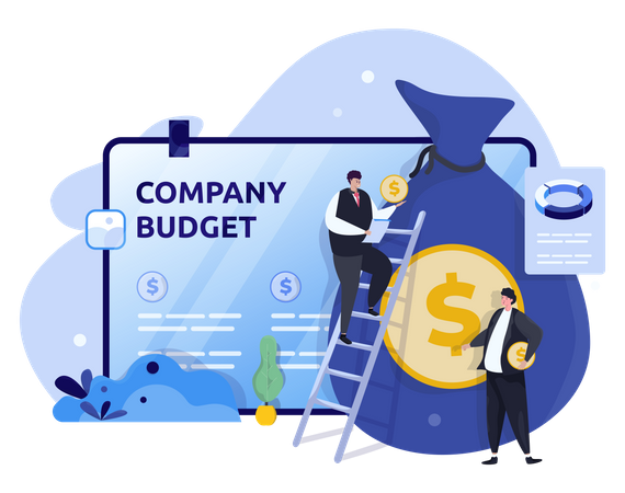 Company budget  Illustration