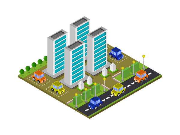 Company building  Illustration