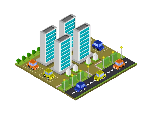 Company building  Illustration