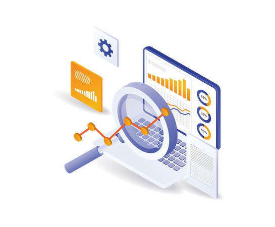 Company Business Data  Illustration