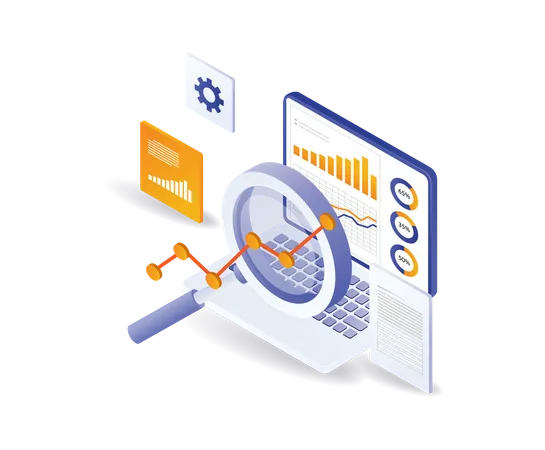 Company Business Data  Illustration