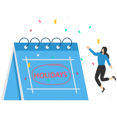 Company Holiday  Illustration