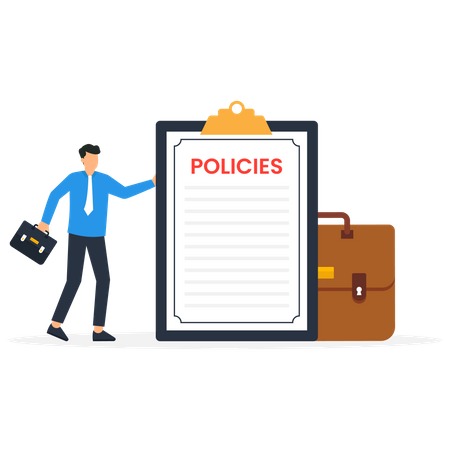Company policies document  Illustration