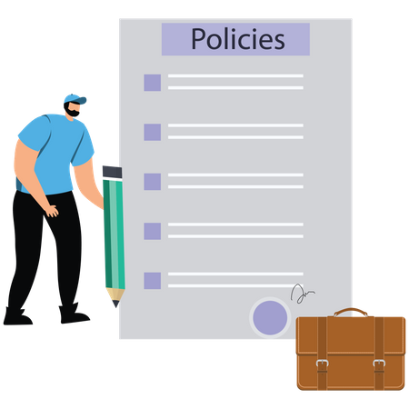 Company policies document Illustration