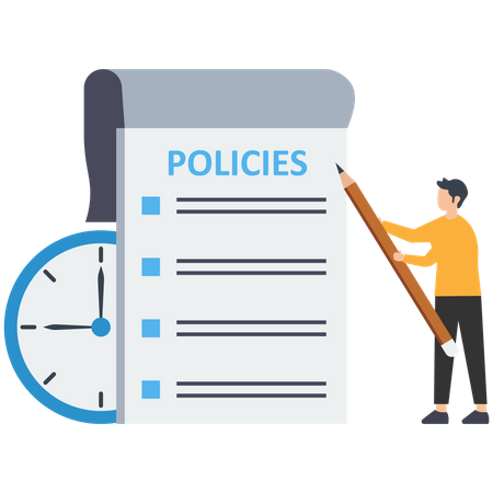 Company policies document  Illustration