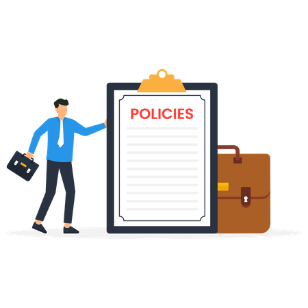 Company policies document  Illustration