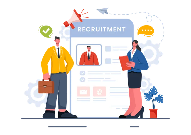 Company Recruitment  Illustration