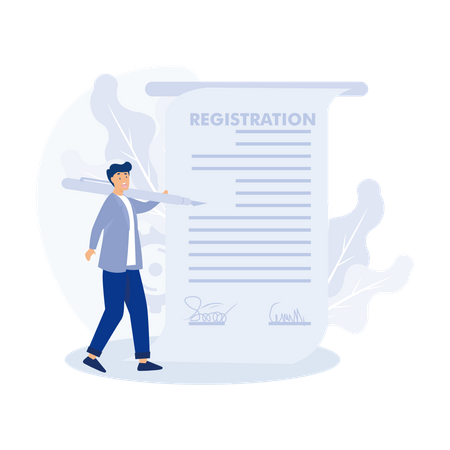 Company registration service  일러스트레이션
