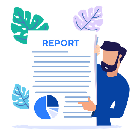 Company Report  Illustration