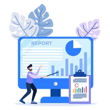 Company Report  Illustration