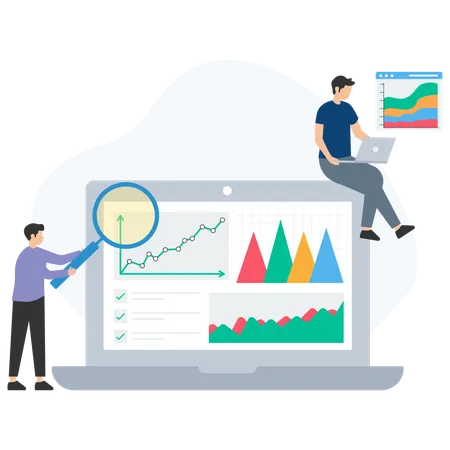 Company sales analysis  Illustration