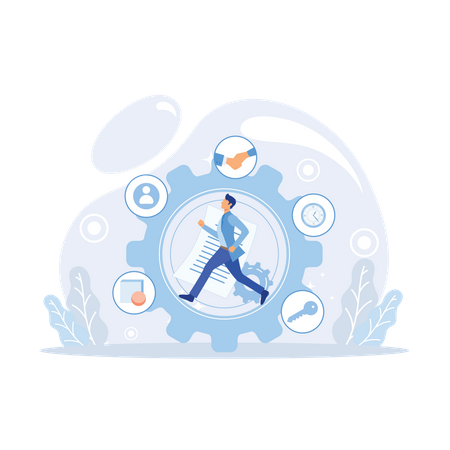 Company success secret  Illustration