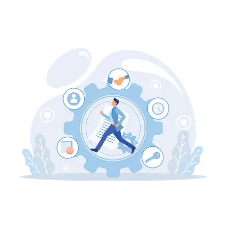 Company success secret  Illustration