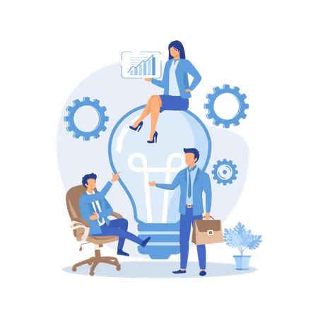 Company team idea  Illustration