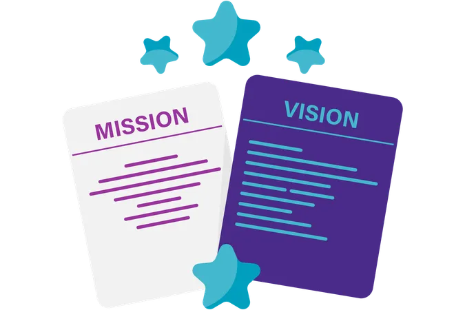 Company vision and mission  Illustration