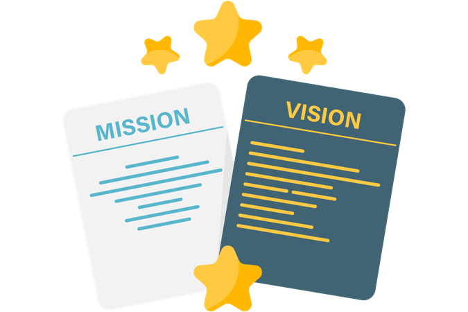 Company vision and mission  Illustration