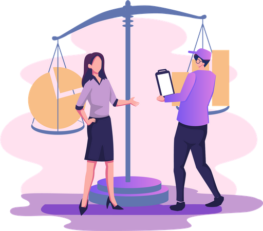 Comparing business indicator  Illustration