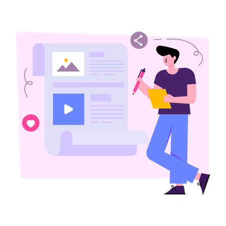 Compartilhar conteúdo de vídeo  Illustration
