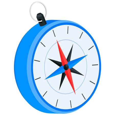 Compass Navigation  Illustration