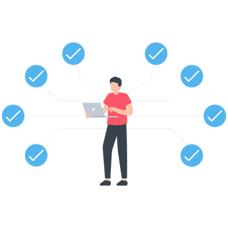 Compétence et expérience en affaires  Illustration