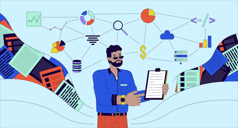 Compétences d'analyste de données  Illustration