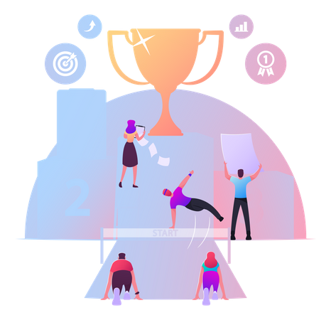 Competencia empresarial  Ilustración
