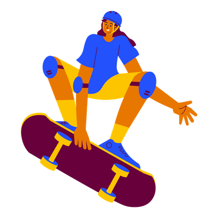 Competição de skate  Ilustração