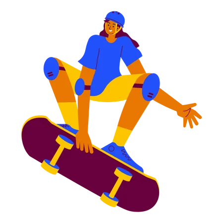 Competição de skate  Ilustração