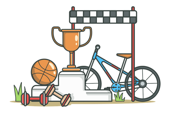 Competição esportiva  Ilustração