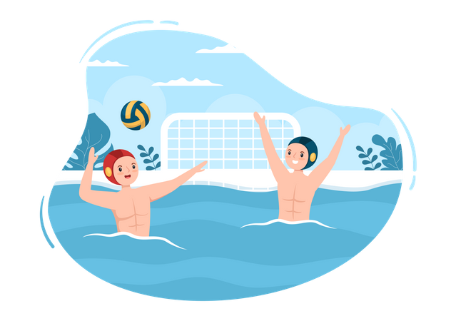 Compétition de water-polo  Illustration