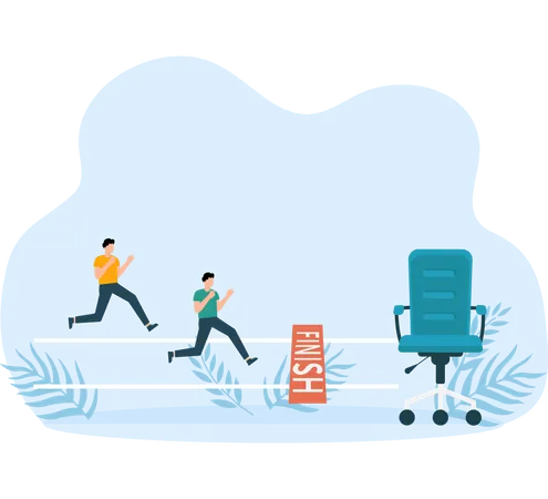 Competition for job and market competition  Illustration