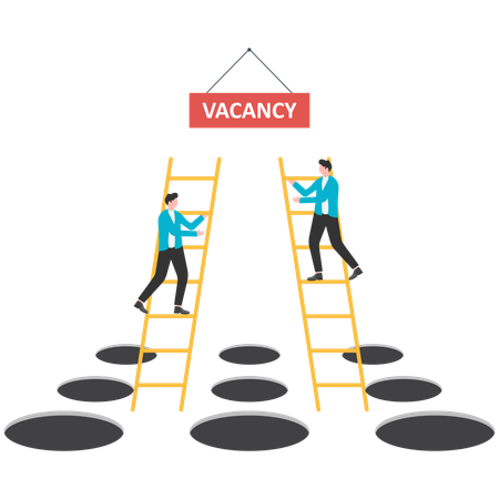 Competition for vacancies  Illustration