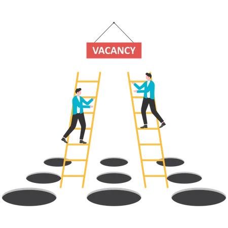 Competition for vacancies  Illustration