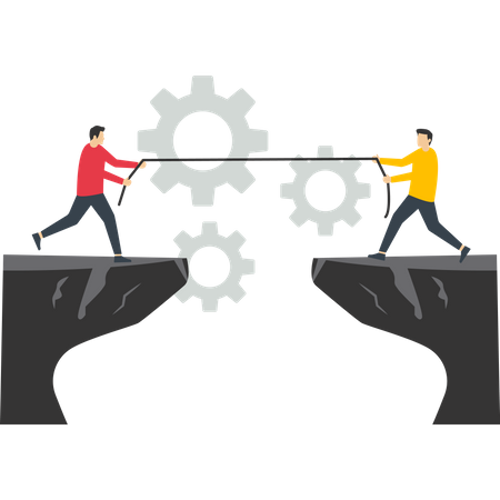 Competition in the business world  Illustration