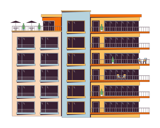 Complejo residencial  Ilustración